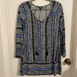 Express long sleeve swing dress